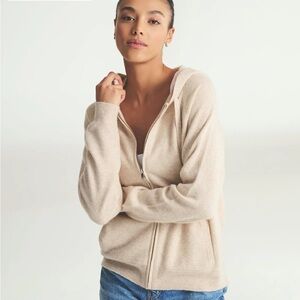NAADAM Beige Hooded Cardigan